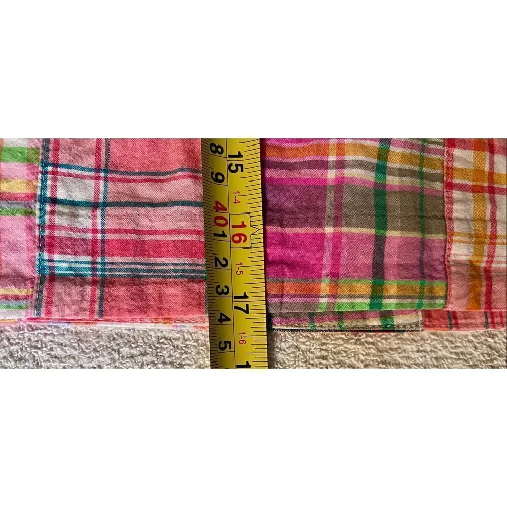 Talbots pink madras